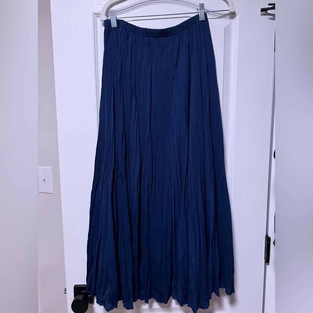 Zac & Rachel Deep Navy Elastic Waist Skirt